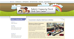 Desktop Screenshot of amherstcommunitychurchchildcarecenter.org